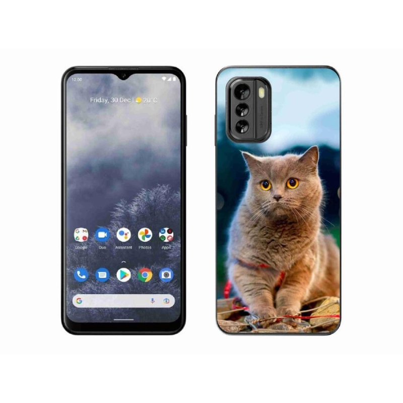 Gelový kryt mmCase na mobil Nokia G60 5G - britská modrá 2