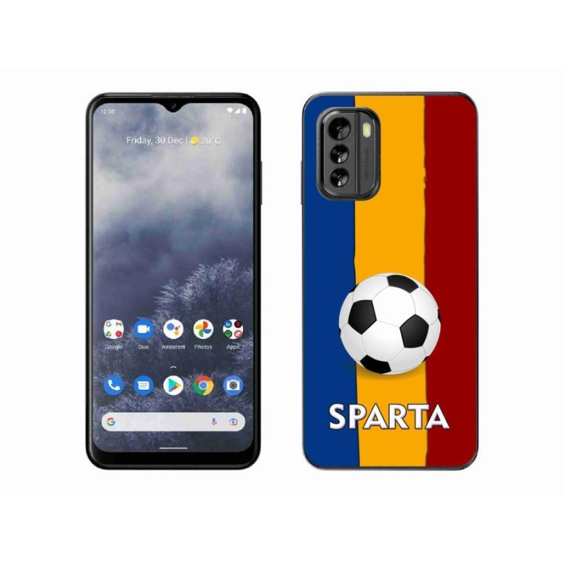 Gelový kryt mmCase na mobil Nokia G60 5G - fotbal 1
