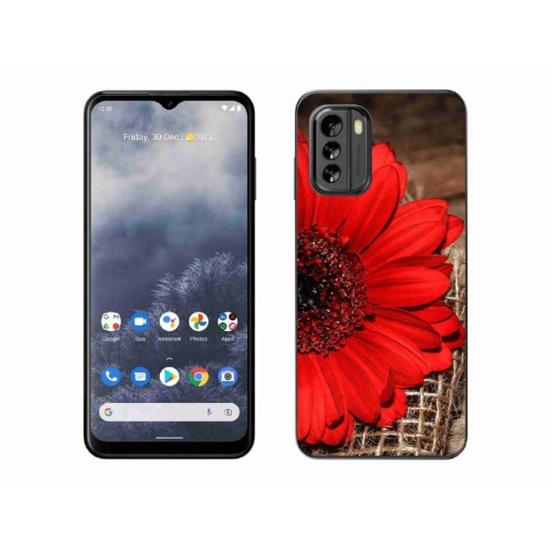 Gelový kryt mmCase na mobil Nokia G60 5G - gerbera