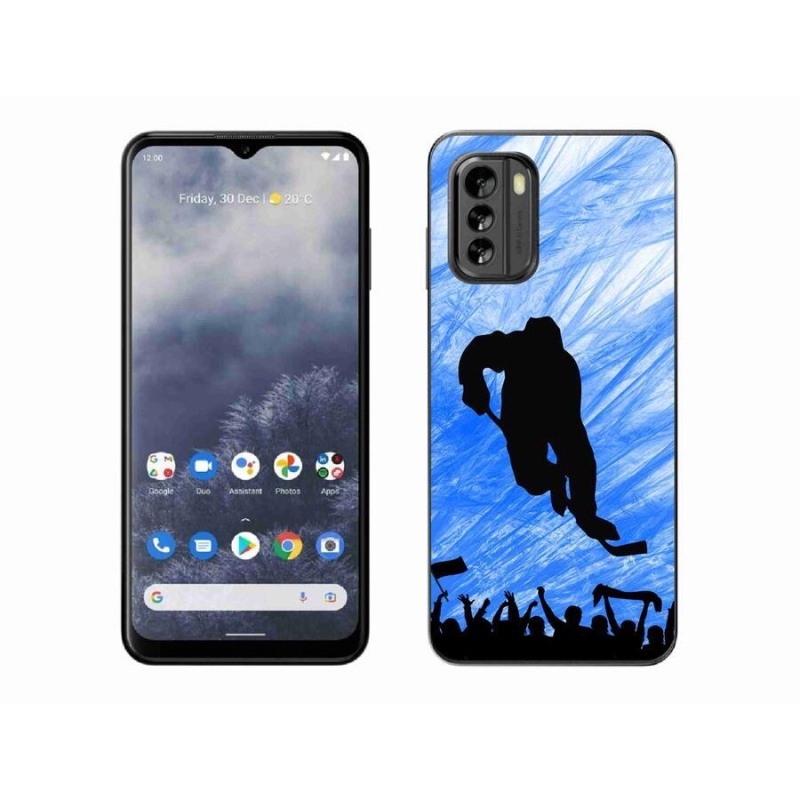 Gelový kryt mmCase na mobil Nokia G60 5G - hokejový hráč