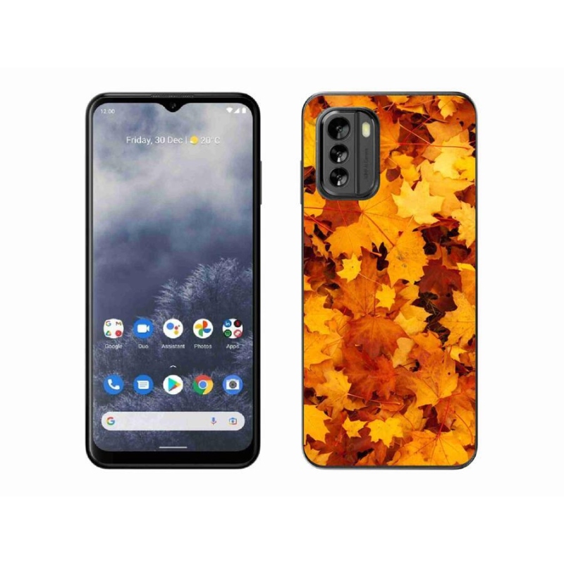 Gelový kryt mmCase na mobil Nokia G60 5G - javorové listy