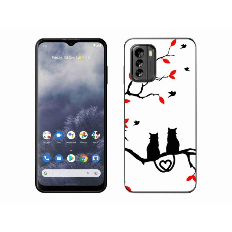 Gelový kryt mmCase na mobil Nokia G60 5G - kočičí láska