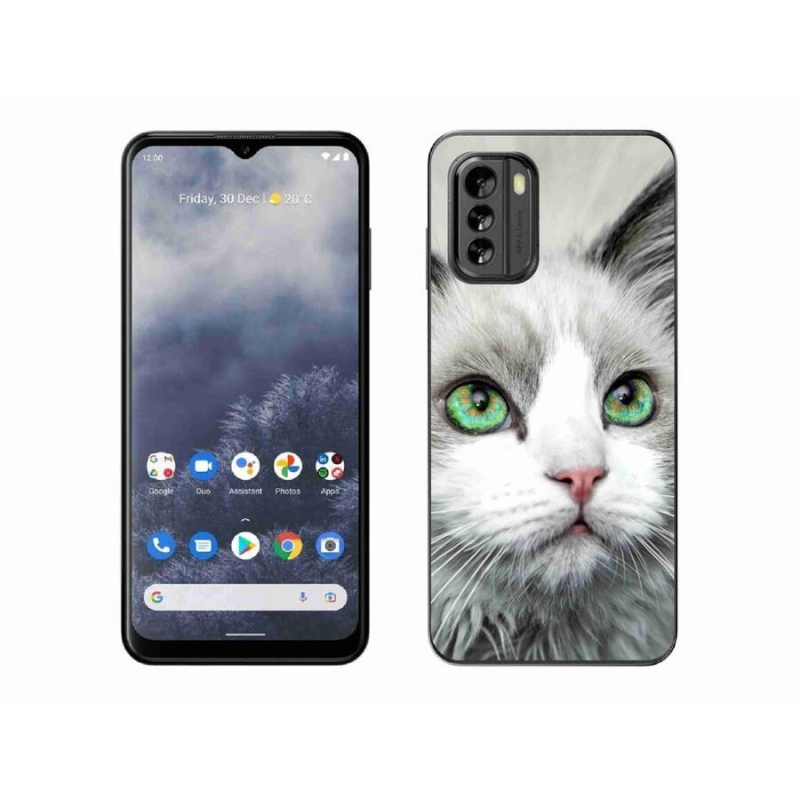 Gelový kryt mmCase na mobil Nokia G60 5G - kočičí pohled