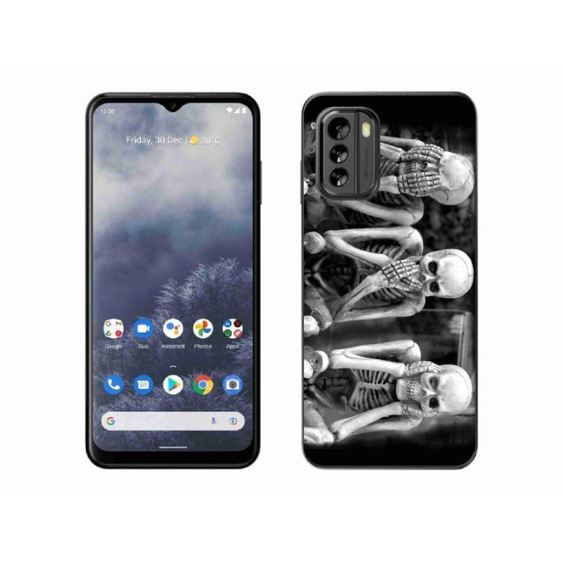 Gelový kryt mmCase na mobil Nokia G60 5G - kostlivci