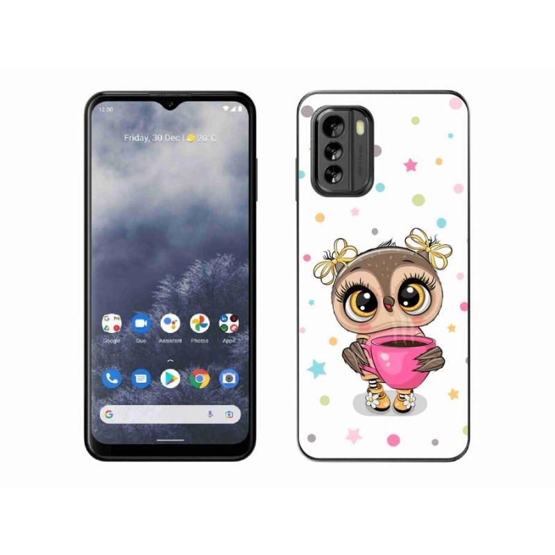 Gelový kryt mmCase na mobil Nokia G60 5G - kreslená sovička