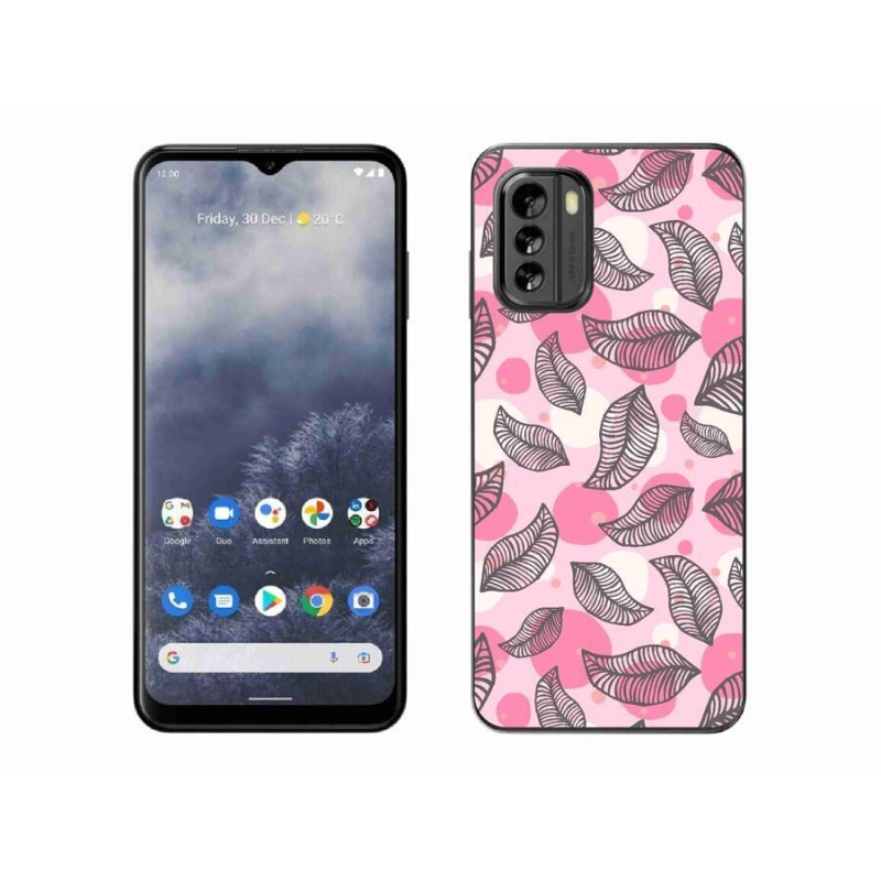 Gelový kryt mmCase na mobil Nokia G60 5G - kreslené padající listy