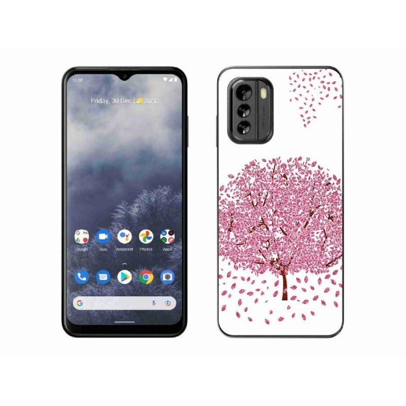 Gelový kryt mmCase na mobil Nokia G60 5G - kreslený strom s listy