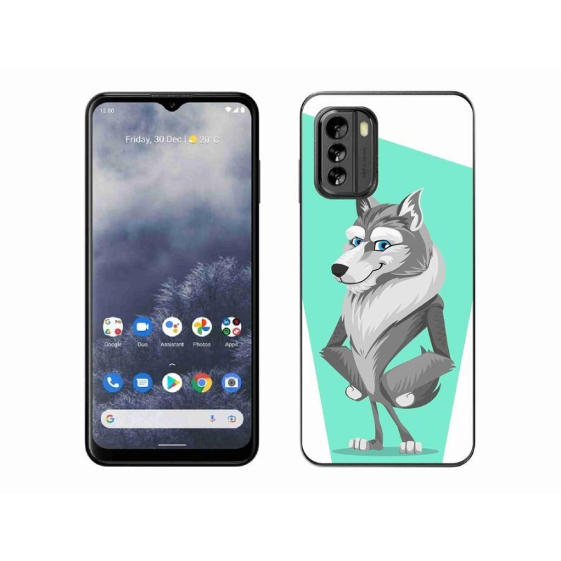 Gelový kryt mmCase na mobil Nokia G60 5G - kreslený vlk