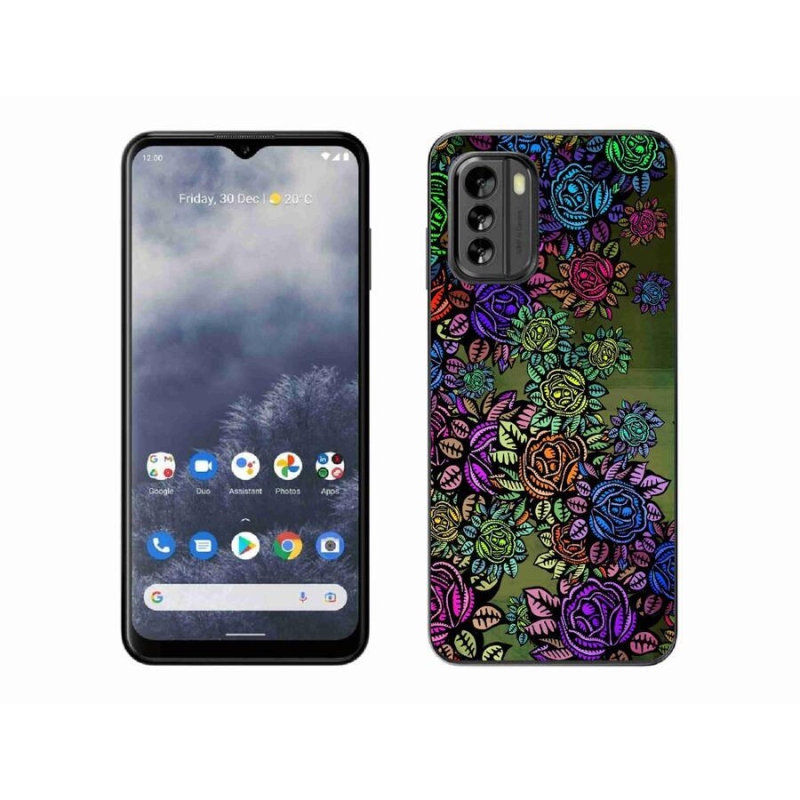 Gelový kryt mmCase na mobil Nokia G60 5G - květiny 6
