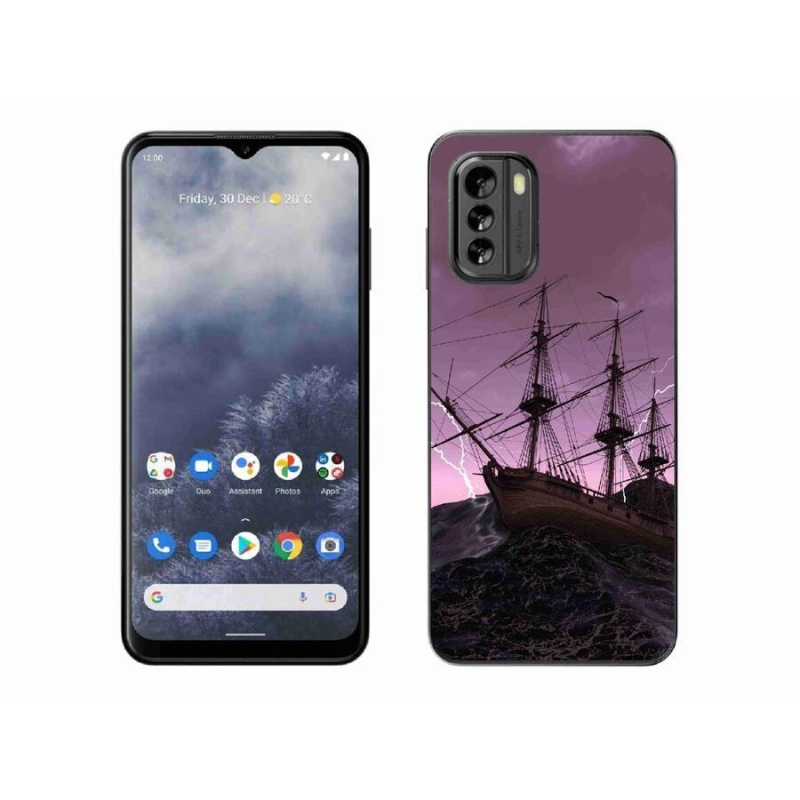 Gelový kryt mmCase na mobil Nokia G60 5G - loď v bouři