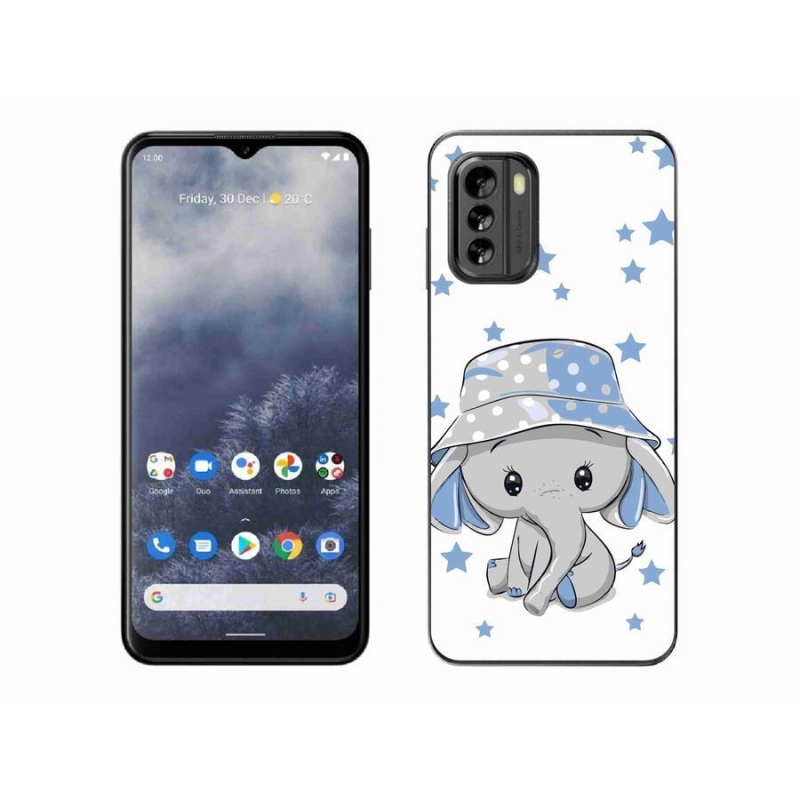 Gelový kryt mmCase na mobil Nokia G60 5G - modrý slon