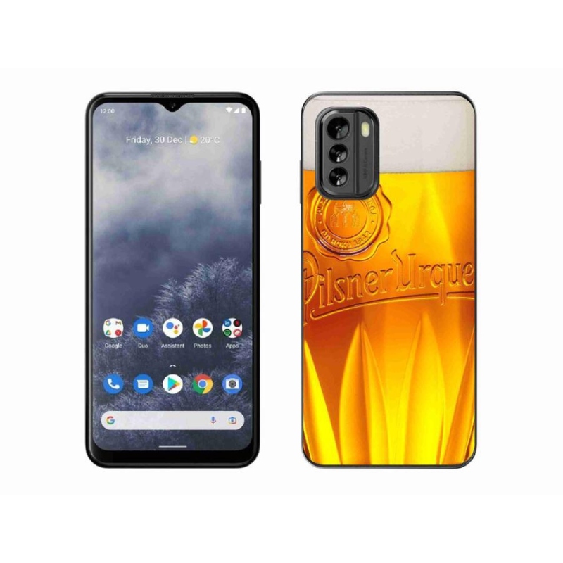 Gelový kryt mmCase na mobil Nokia G60 5G - pivo