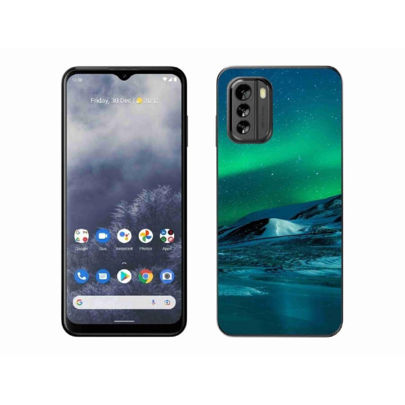 Gelový kryt mmCase na mobil Nokia G60 5G - polární záře