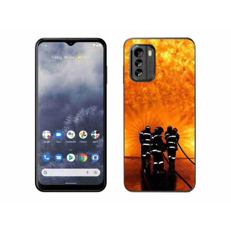 Gelový kryt mmCase na mobil Nokia G60 5G - požár