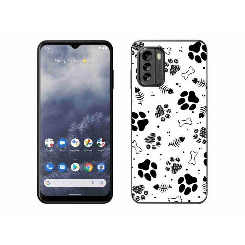 Gelový kryt mmCase na mobil Nokia G60 5G - psí tlapky 1