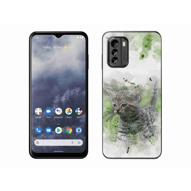 Gelový kryt mmCase na mobil Nokia G60 5G - roztomilé kotě 1