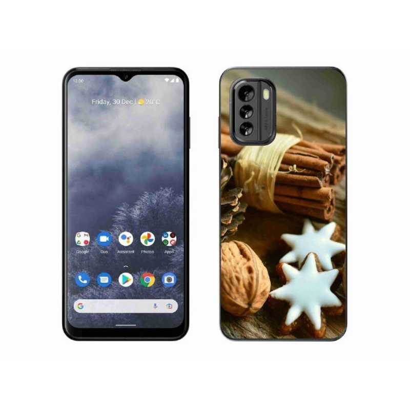 Gelový kryt mmCase na mobil Nokia G60 5G - skořice a perníčky