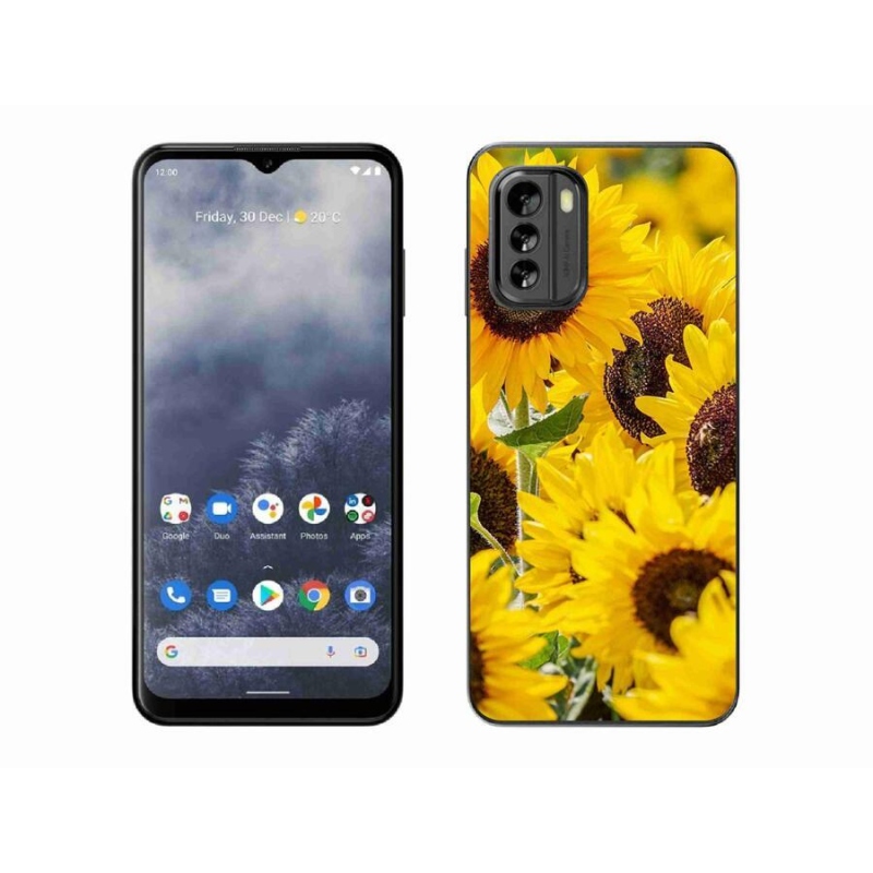 Gelový kryt mmCase na mobil Nokia G60 5G - slunečnice
