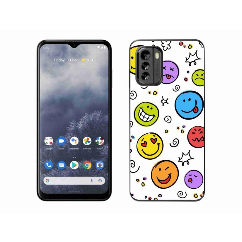 Gelový kryt mmCase na mobil Nokia G60 5G - smajlíci