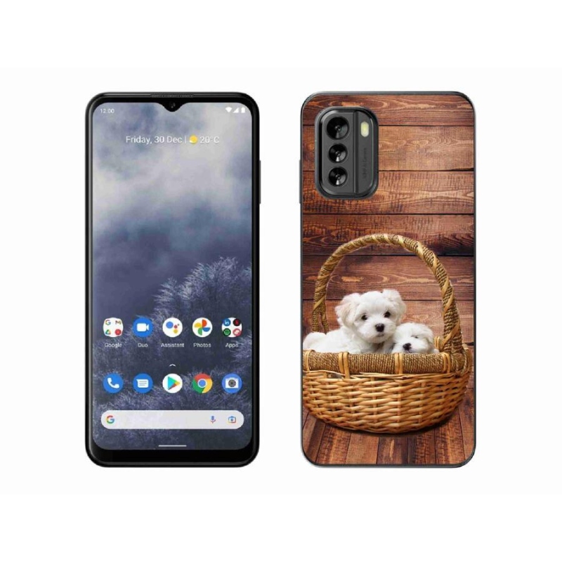 Gelový kryt mmCase na mobil Nokia G60 5G - štěňátka