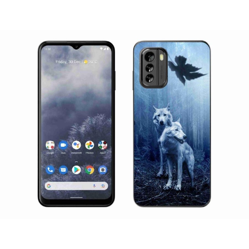 Gelový kryt mmCase na mobil Nokia G60 5G - vlci v lese