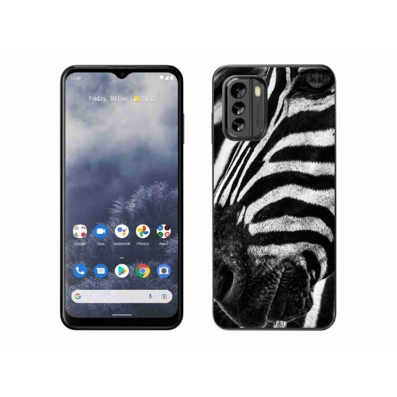 Gelový kryt mmCase na mobil Nokia G60 5G - zebra