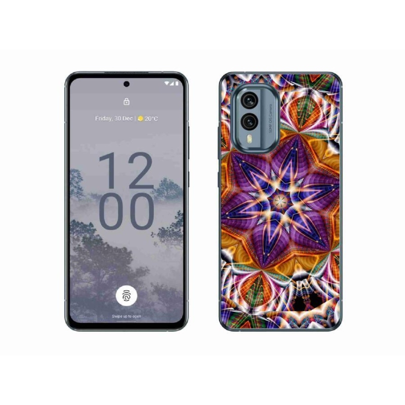 Gelový kryt mmCase na mobil Nokia X30 5G - abstrakt 6