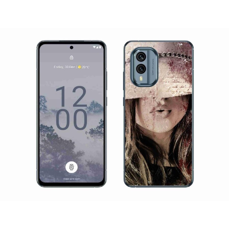 Gelový kryt mmCase na mobil Nokia X30 5G - dívka