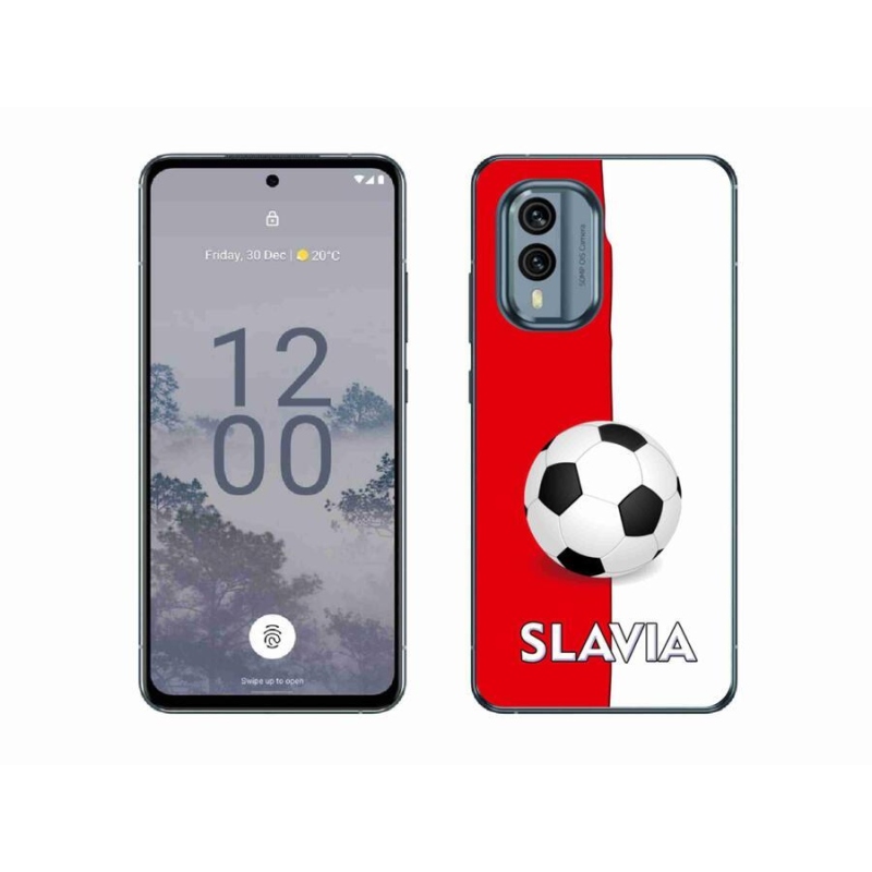 Gelový kryt mmCase na mobil Nokia X30 5G - fotbal 2