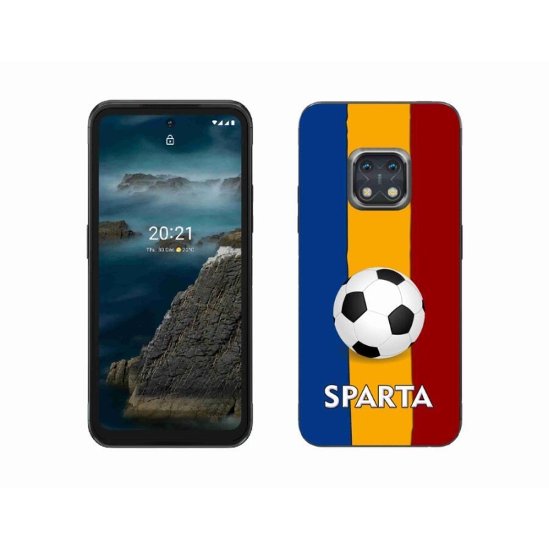 Gelový kryt mmCase na mobil Nokia XR20 - fotbal 1