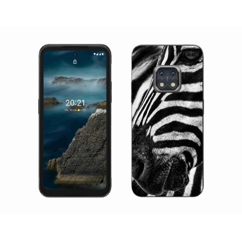 Gelový kryt mmCase na mobil Nokia XR20 - zebra