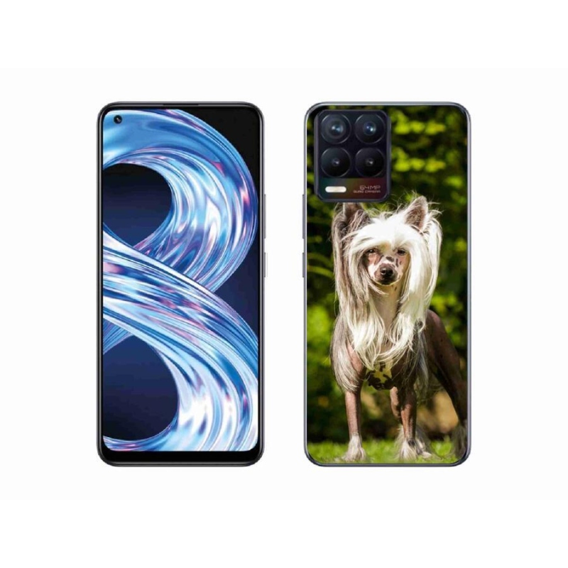 Gelový kryt mmCase na mobil Realme 8 4G - čínský chocholatý pes