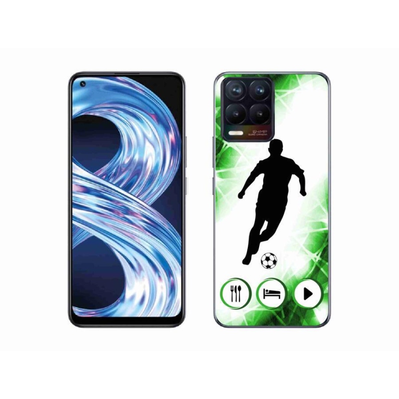 Gelový kryt mmCase na mobil Realme 8 4G - fotbalista