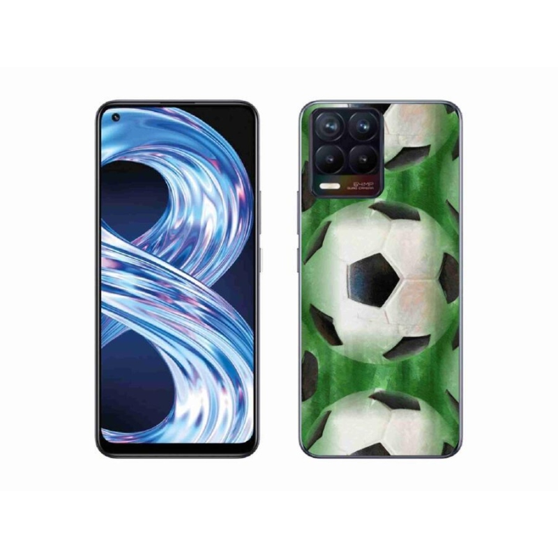 Gelový kryt mmCase na mobil Realme 8 4G - fotbalový míč