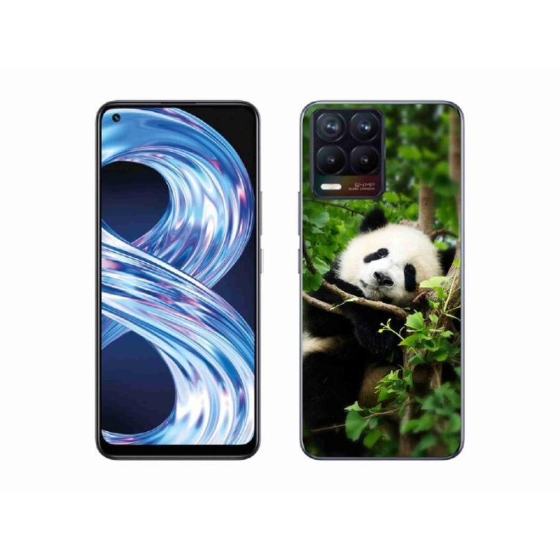 Gelový kryt mmCase na mobil Realme 8 4G - panda