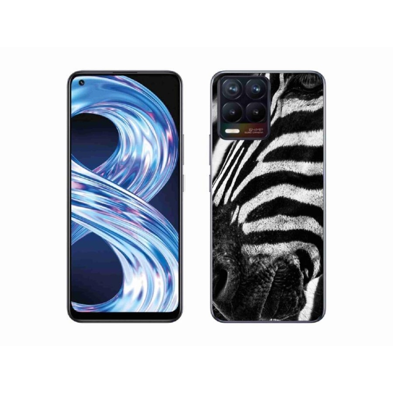 Gelový kryt mmCase na mobil Realme 8 Pro - zebra