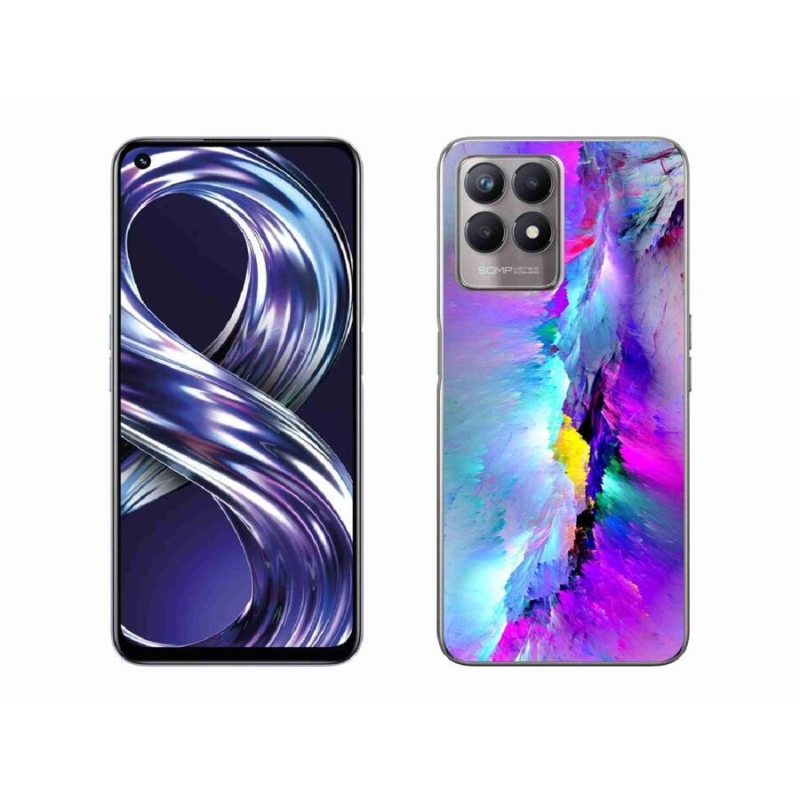 Gelový kryt mmCase na mobil Realme 8i - abstrakt