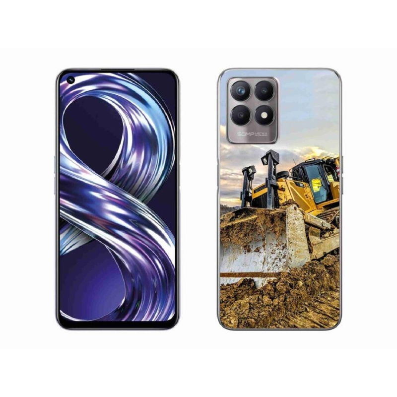 Gelový kryt mmCase na mobil Realme 8i - bagr