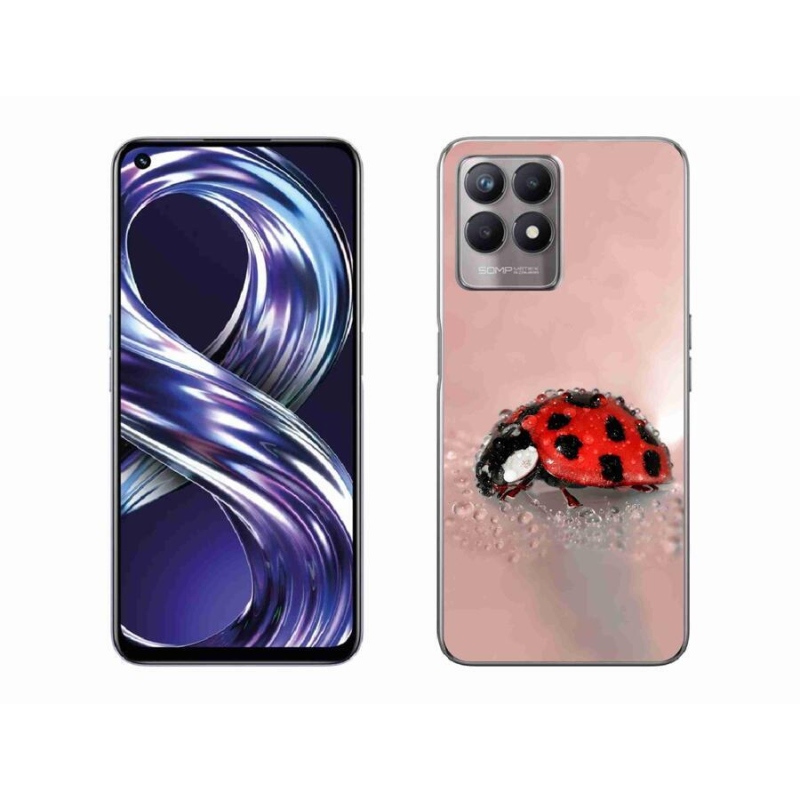 Gelový kryt mmCase na mobil Realme 8i - beruška