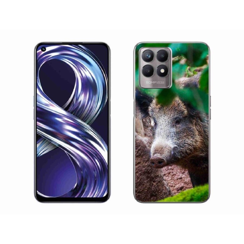 Gelový kryt mmCase na mobil Realme 8i - divoké prase