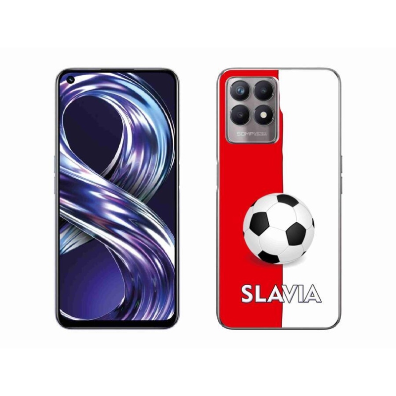 Gelový kryt mmCase na mobil Realme 8i - fotbal 2
