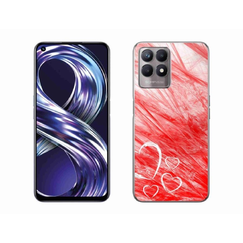 Gelový kryt mmCase na mobil Realme 8i - heart