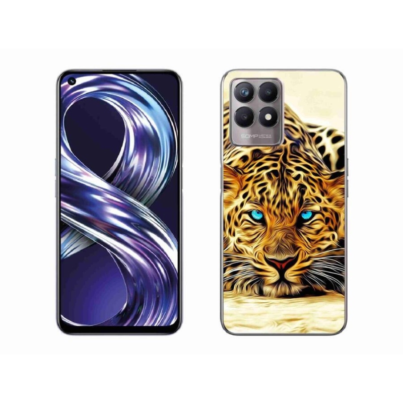 Gelový kryt mmCase na mobil Realme 8i - kreslený tygr