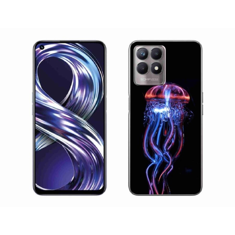 Gelový kryt mmCase na mobil Realme 8i - medúza