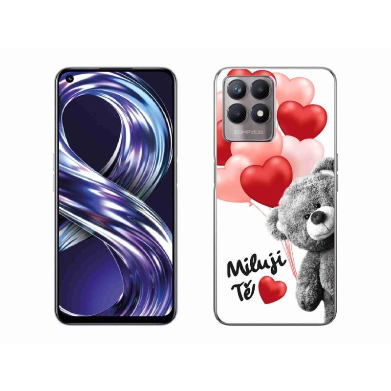 Gelový kryt mmCase na mobil Realme 8i - miluji Tě