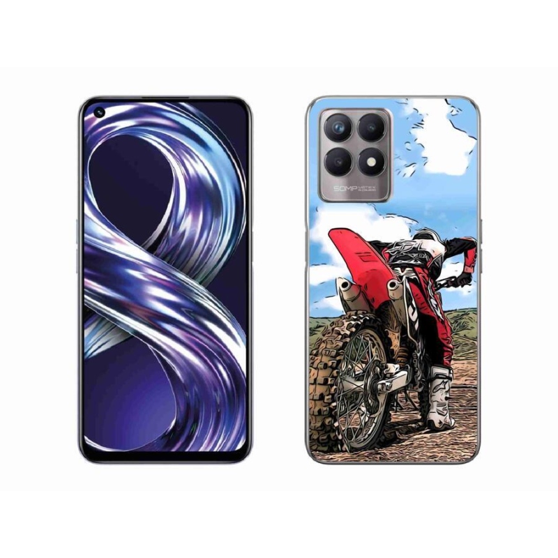 Gelový kryt mmCase na mobil Realme 8i - moto