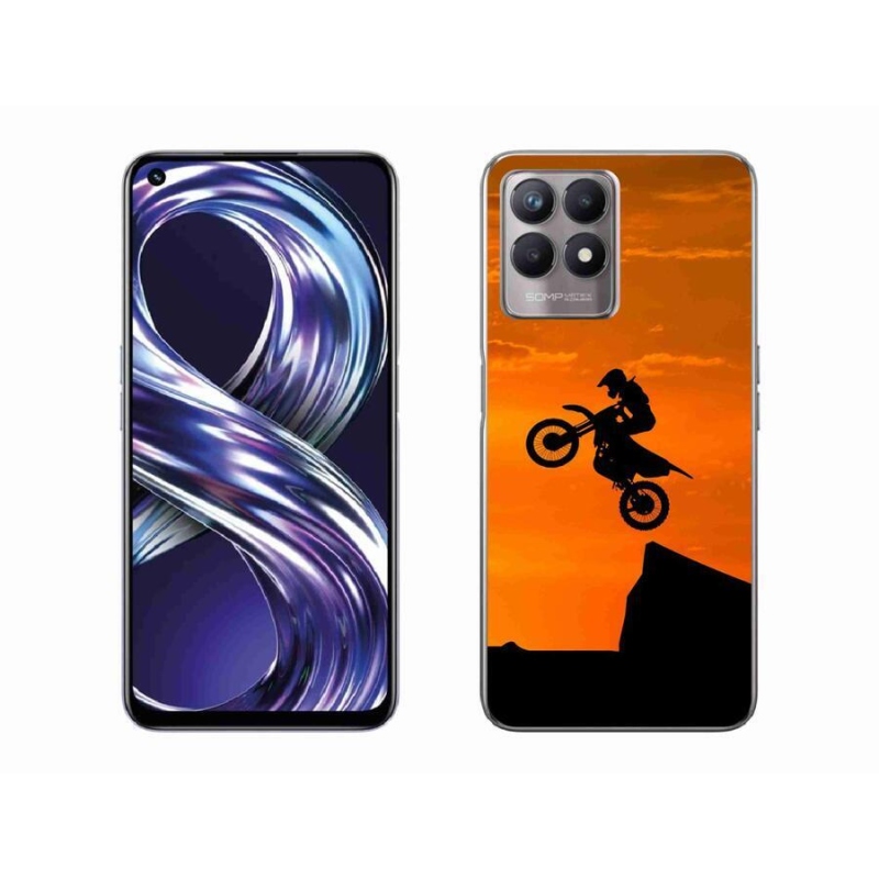 Gelový kryt mmCase na mobil Realme 8i - motocross
