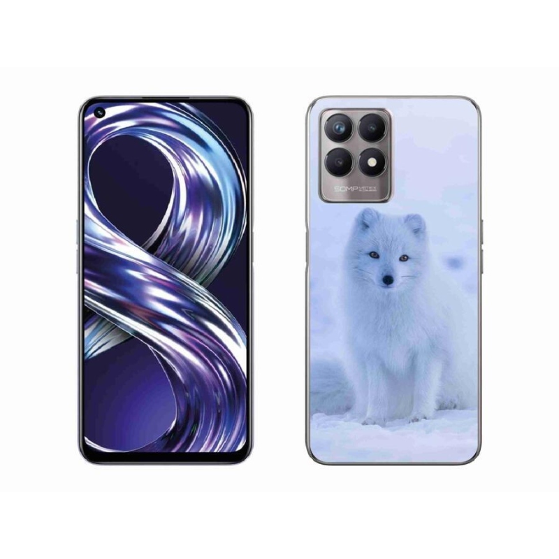 Gelový kryt mmCase na mobil Realme 8i - polární liška