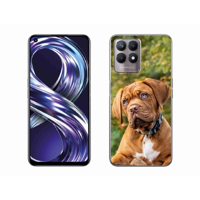 Gelový kryt mmCase na mobil Realme 8i - štěně