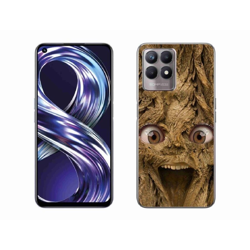 Gelový kryt mmCase na mobil Realme 8i - veselý strom s očima
